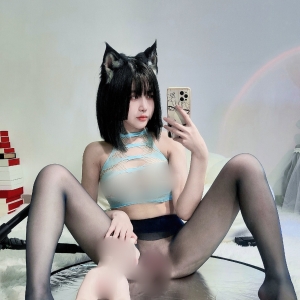 高桥千澟@蓝莓果酱 镂空情趣内衣黑丝[78p+11v/582M]